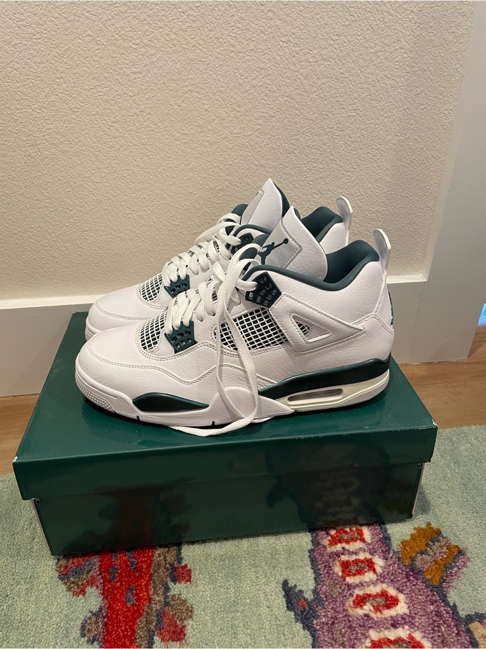 Nike Air Jordan 4 Retro Oxidized Green Mens Sneakers 10